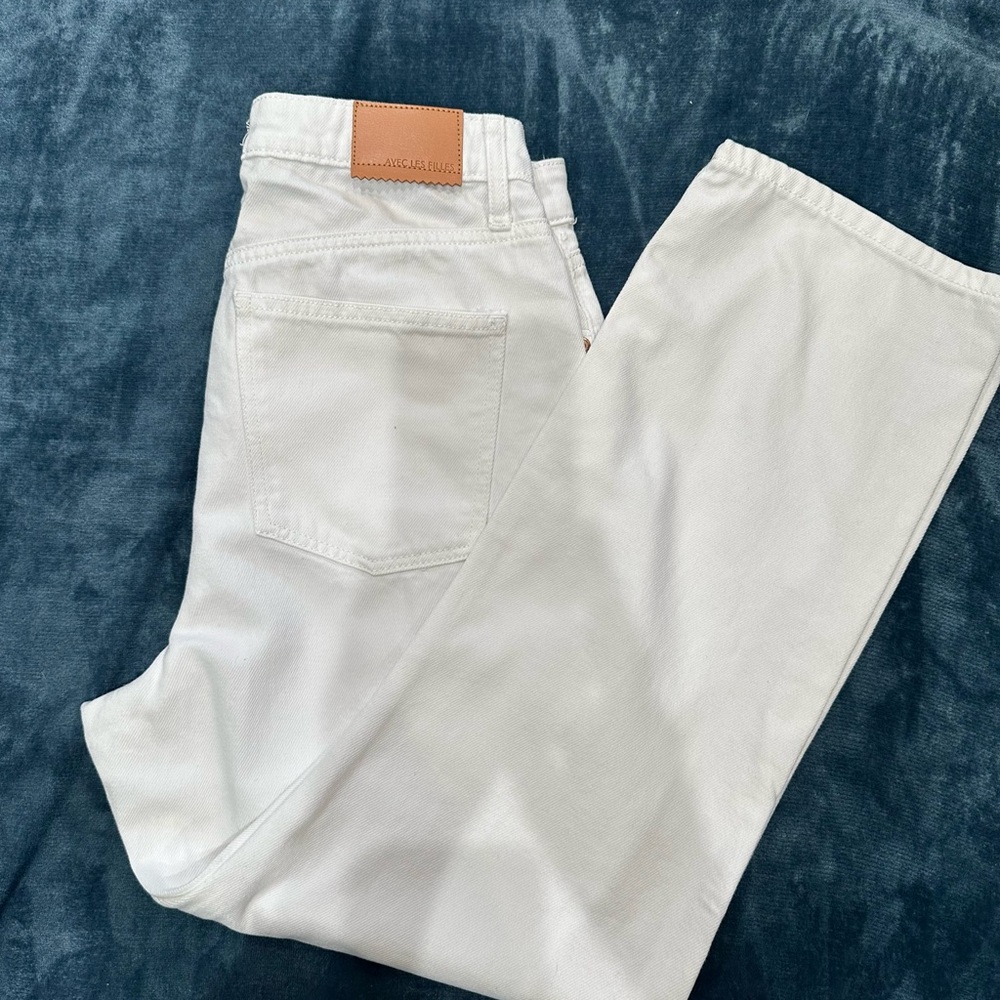 Avec Les Filles white jeans